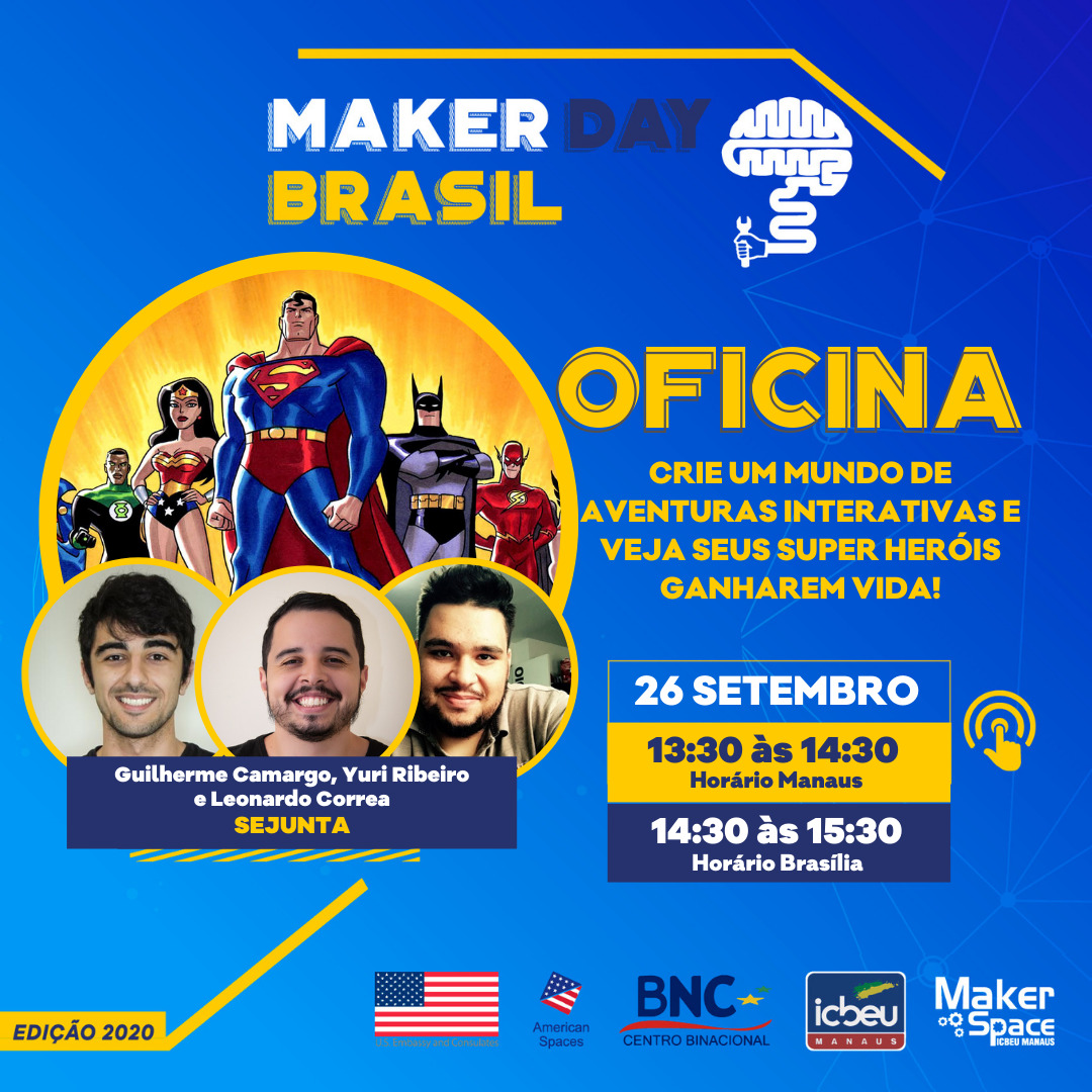 Oficina Guilherme, Yuri e Leonardo 14h - 15h