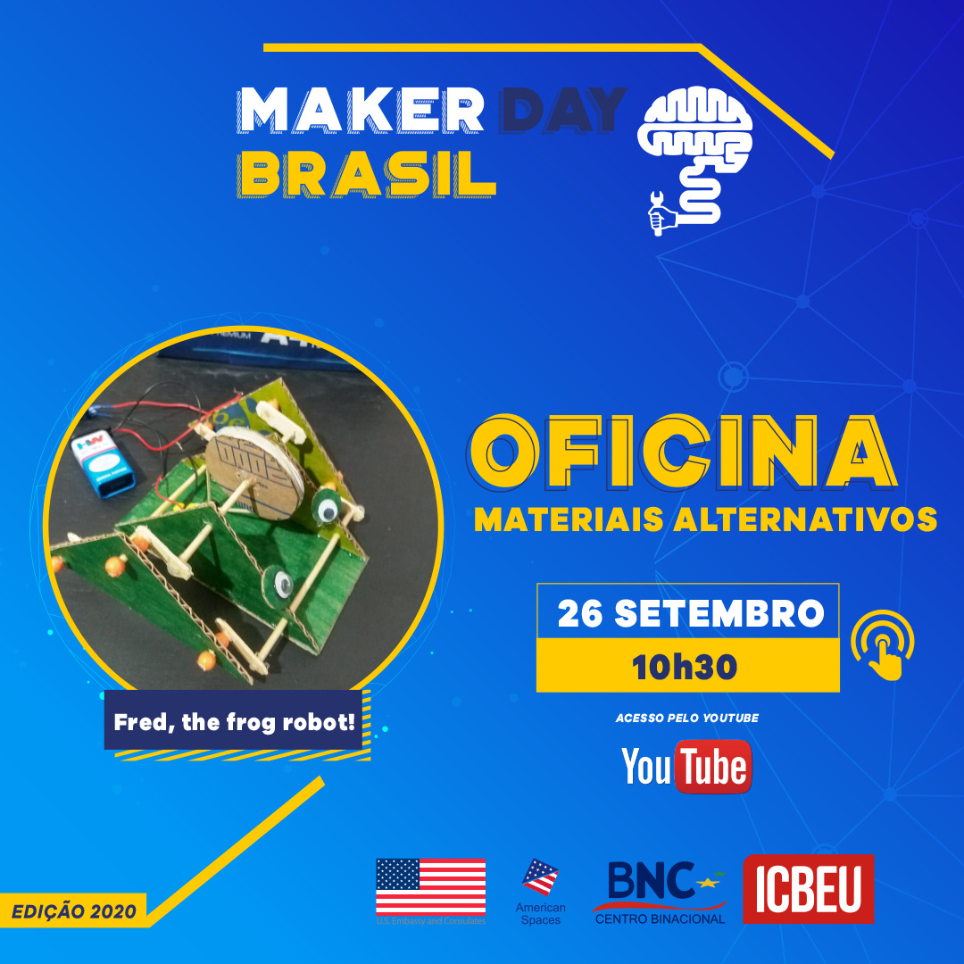 Oficina Fred, the frog robot! 10h - 11h